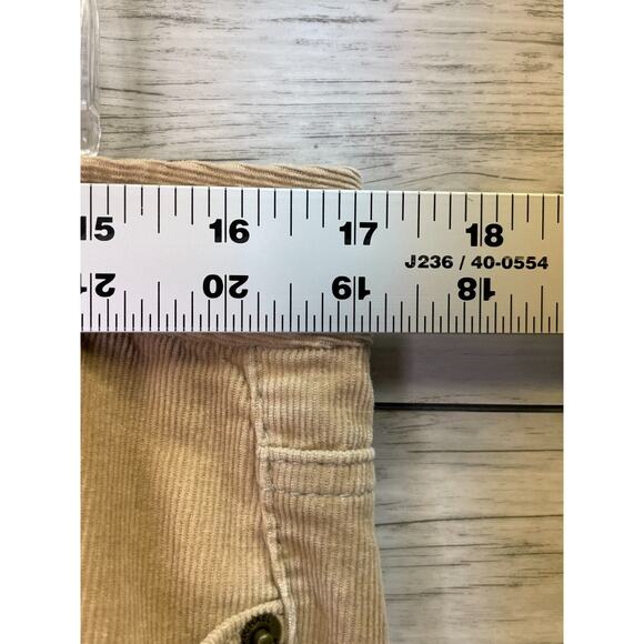 Michael Kors Capris Womens 10 Beige Tan Corduroy Cropped Stretch Cotton - Picture 3 of 11